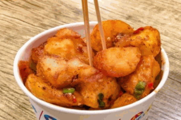 揪签签锅巴土豆